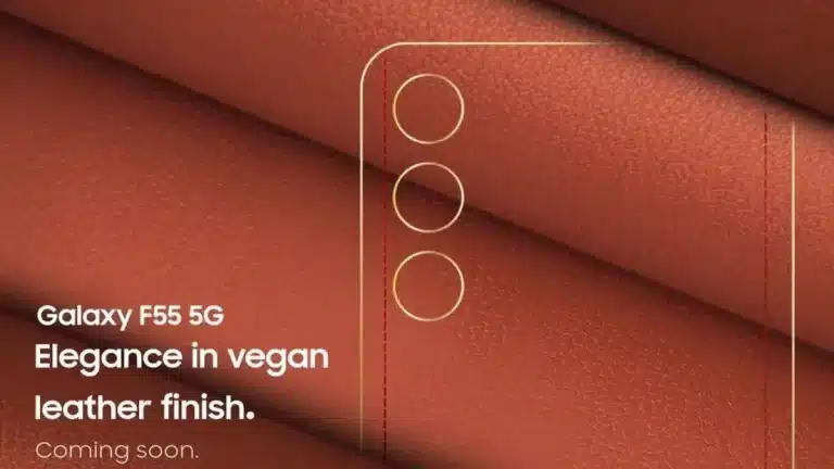 Samsung Galaxy F55 Teased With Vegan Leather Finish