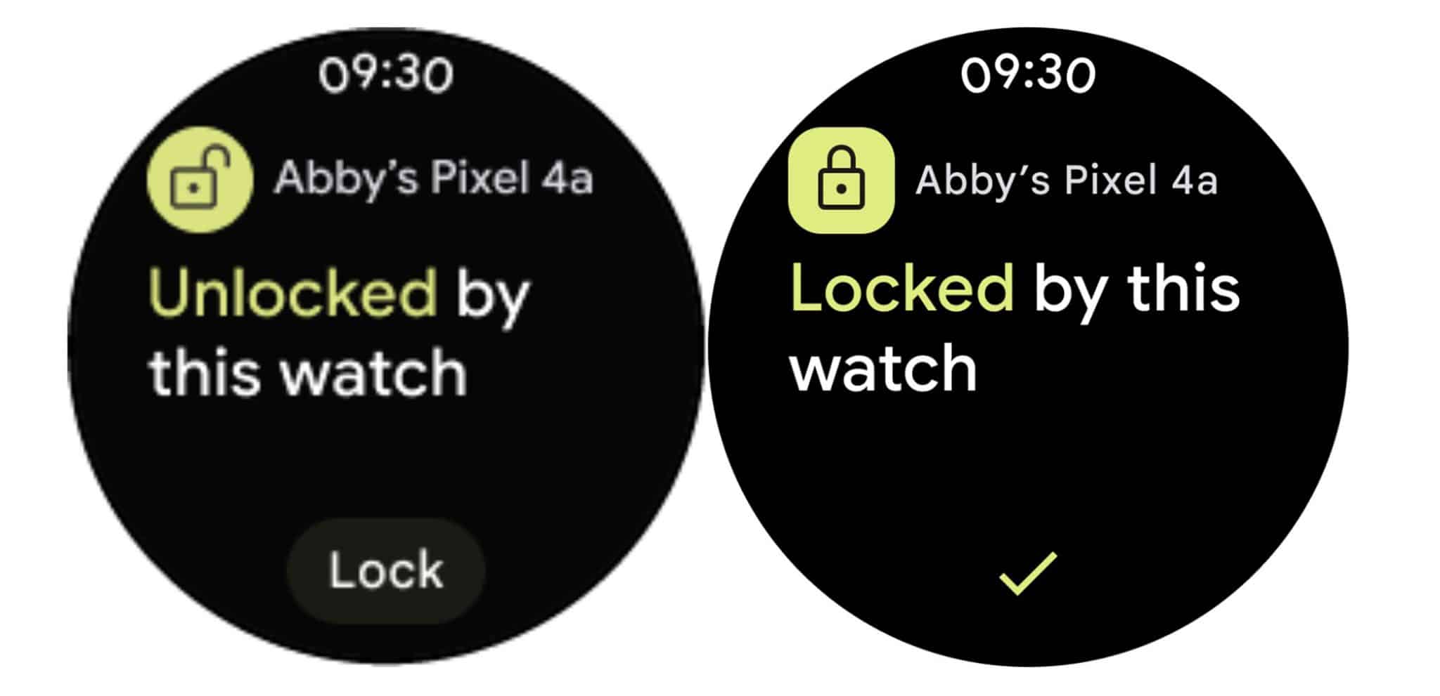 Pixel Watch - Lock Phone